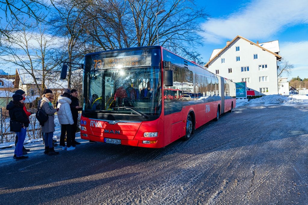 ônibus para o Rota para o Castelo de Neuschwanstein ônibus para o Castelo de Neuschwanstein