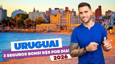 Seguro Viagem para o URUGUAI! BOM e BARATO! R/dia! 2026 Seguro Viagem para o URUGUAI! BOM e BARATO! R/dia! 2026