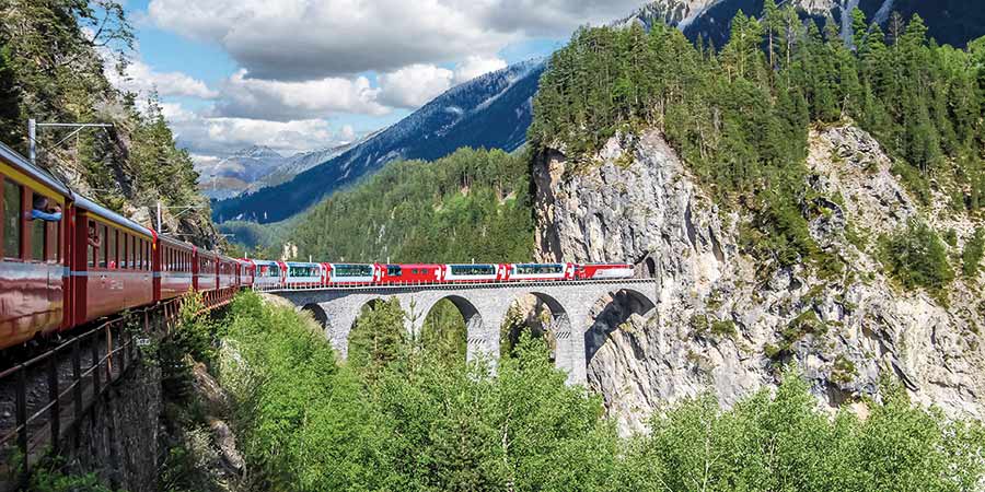Percurso do Glacier Express Percurso do Glacier Express
