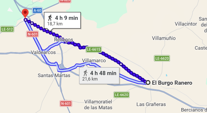 El Burgo Ranero at&eacute; Mansilla de las Mulas