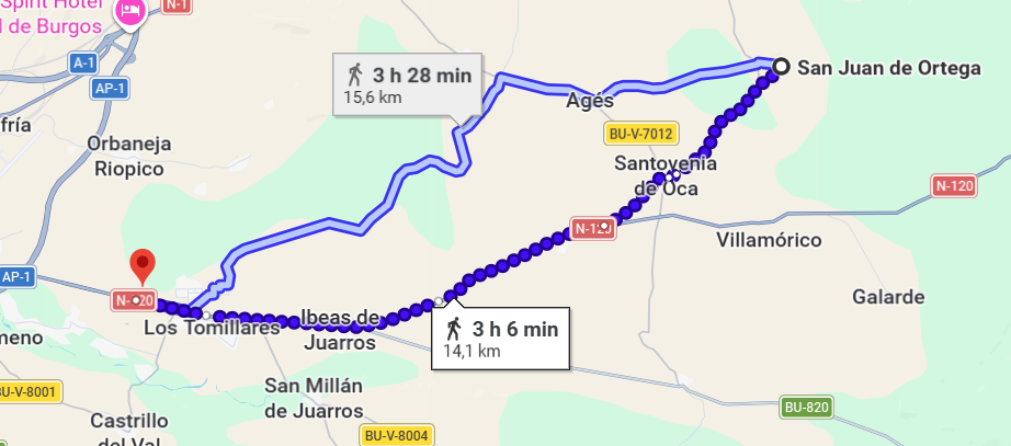 San Juan de Ortega at&eacute; Burgos