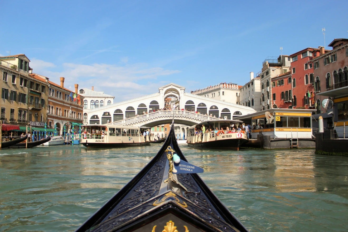 Gondolas em Veneza
