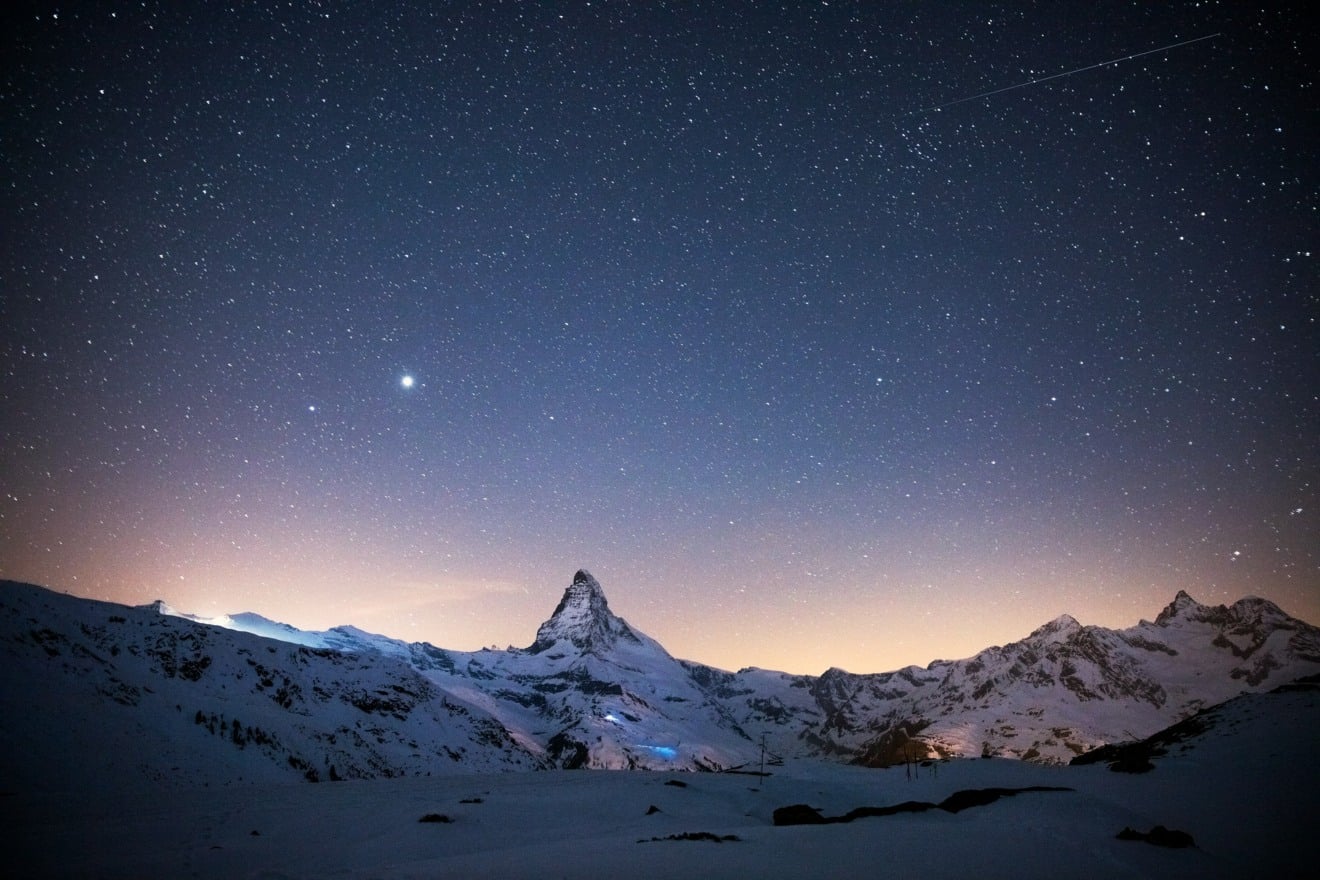 Noite estrelada em Zermatt Noite estrelada em Zermatt