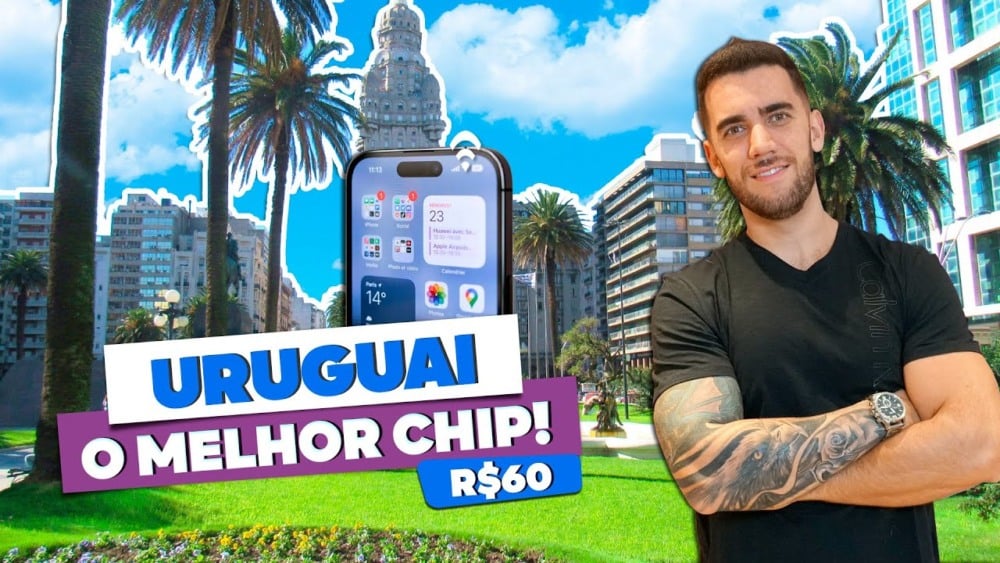 Melhor chip e eSIM de viagem para o URUGUAI! Montevidéu, Punta Del Este...