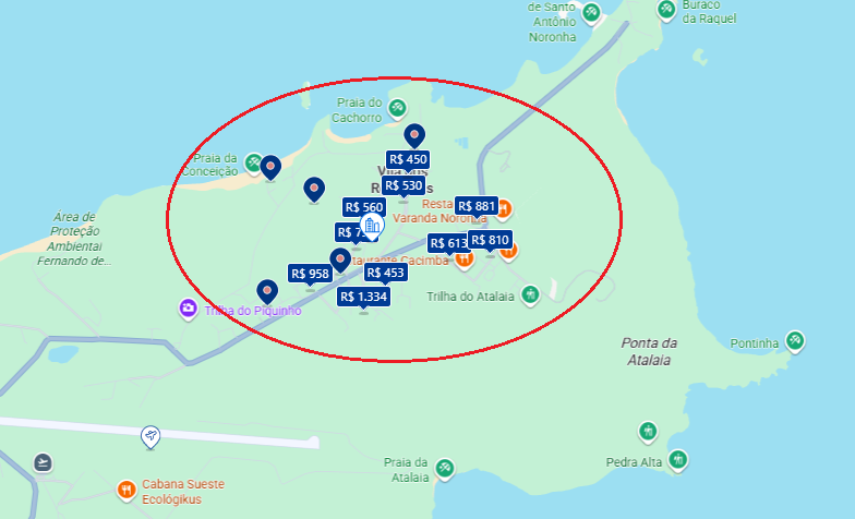 Hotéis na Vila dos Remédios em Fernando de Noronha Hotéis na Vila dos Remédios em Fernando de Noronha