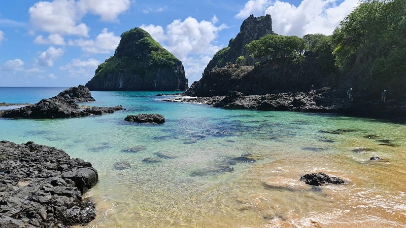 Mar cristalino em Fernando de Noronha Mar cristalino em Fernando de Noronha