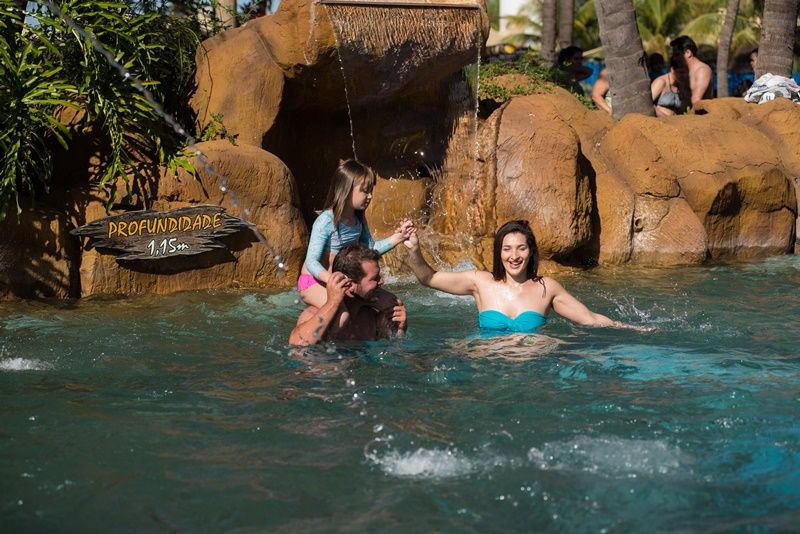 Atra&ccedil;&atilde;o Piscina de Pedras no Thermas dos Laranjais