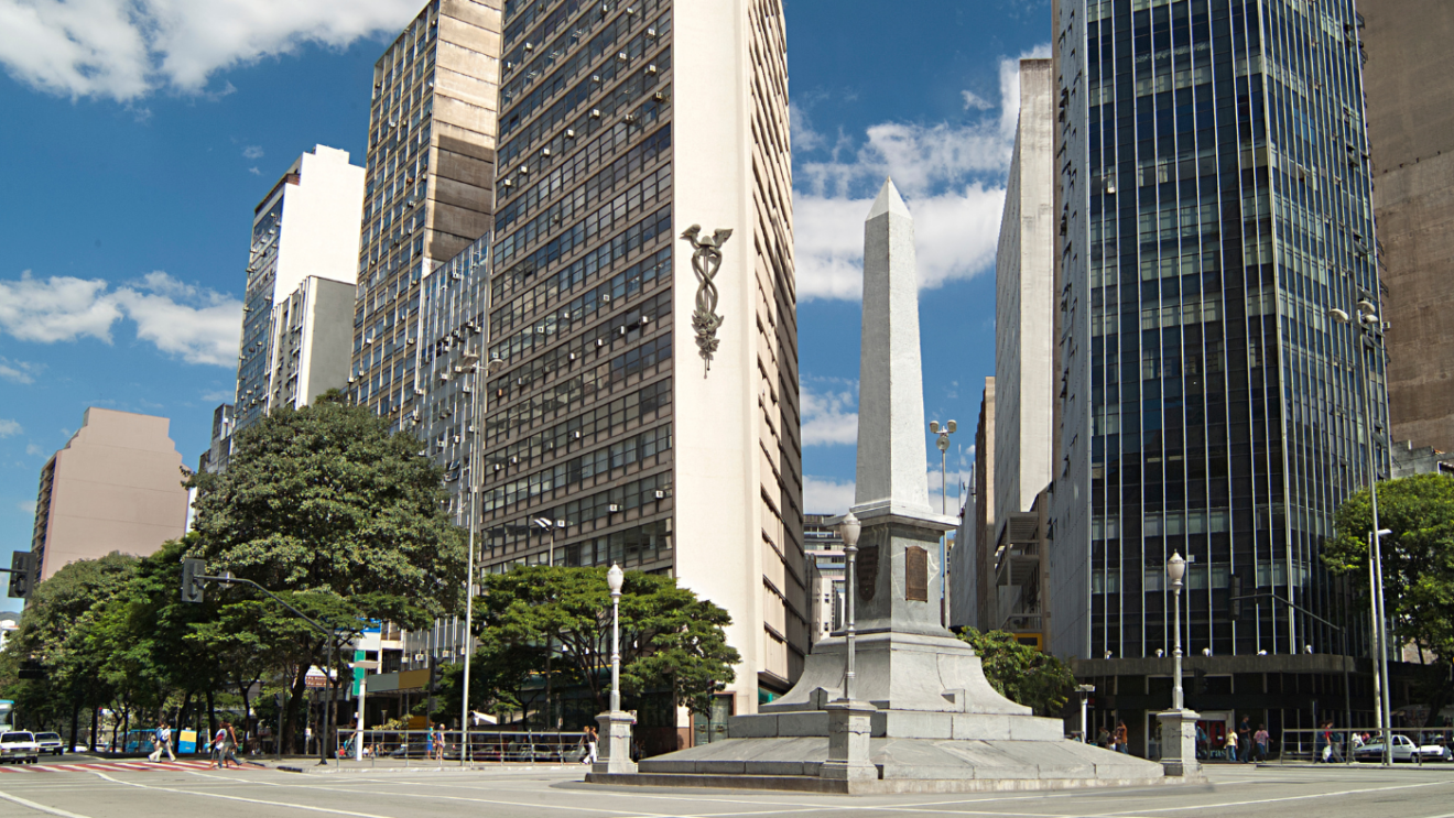 Praça Sete de Setembro no centro de Belo Horizonte Praça Sete de Setembro no centro de Belo Horizonte