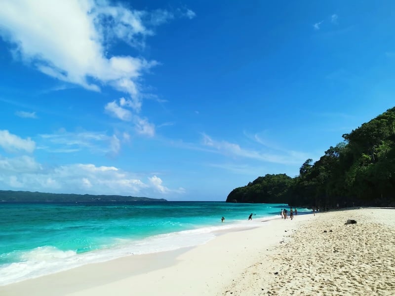 Puka Shell Beach em Boracay Puka Shell Beach em Boracay