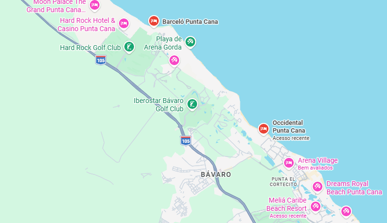 Occidental Punta Cana: Mapa Occidental Punta Cana: Mapa