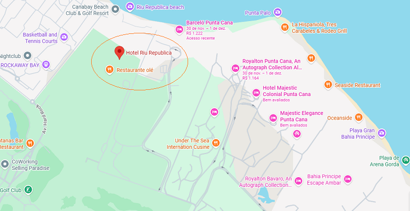 Hotel Riu Republica: Mapa