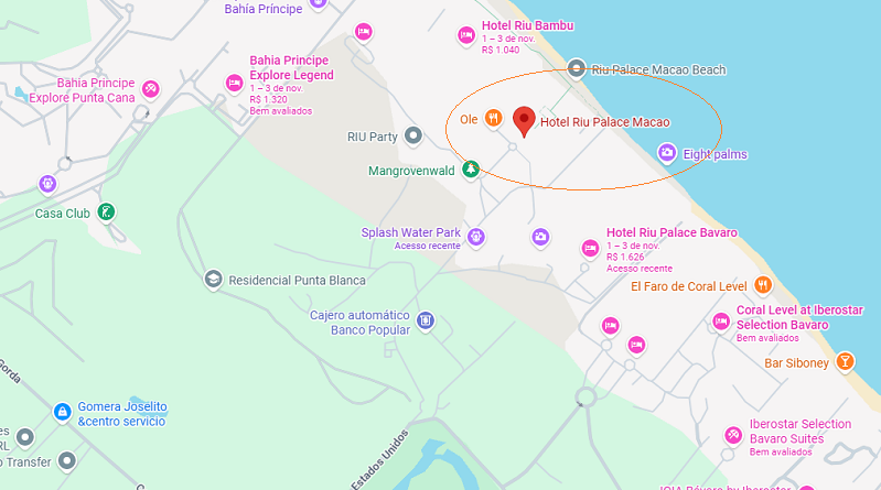 Hotel Riu Palace Macao: Mapa